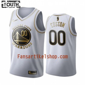 NBA Golden State Warriors Trikot Benutzerdefinierte Nike 2019-2020 Weiß Golden Edition Swingman - Kinder